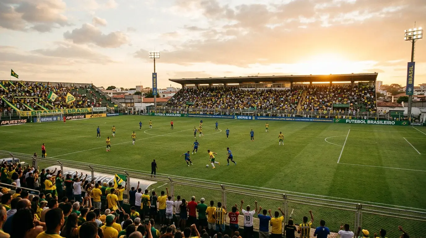 Brasileirão Série B - partido de fútbol de segunda división brasileña en estadio